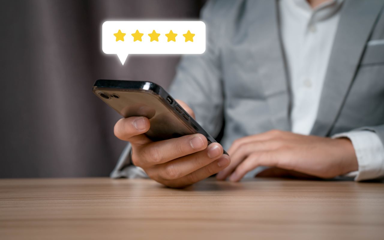 Google review viewed on iphone